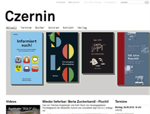 Tablet Screenshot of czernin-verlag.com